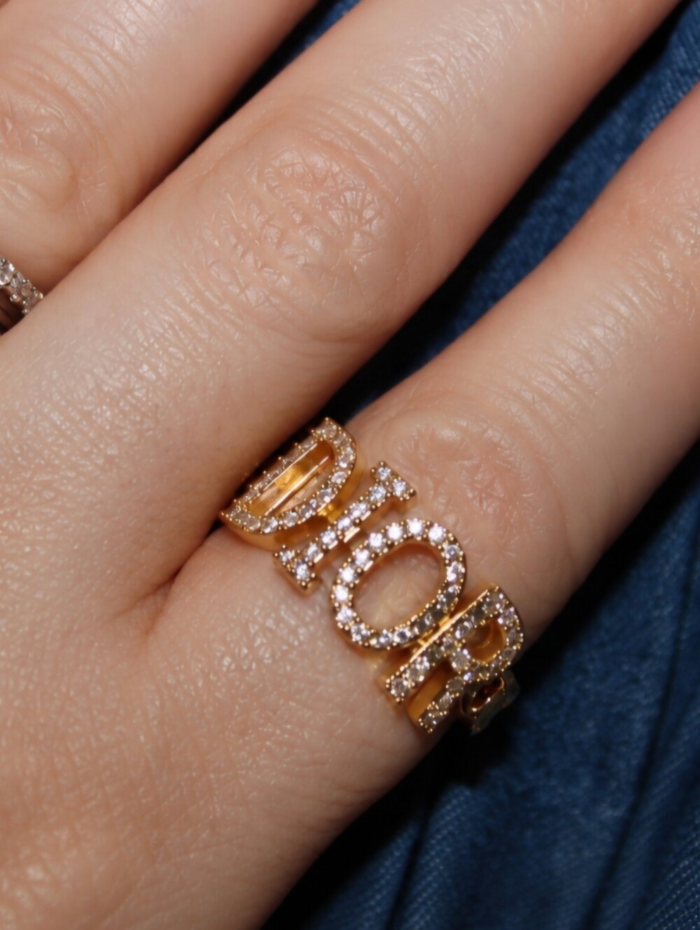 Aura Monogram Ring - Golden Aura - Picture 2 of 7